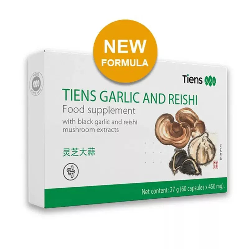 Tiens Garlic und Reishi mit Schwarzem Knoblauch und Reishi Pilzen