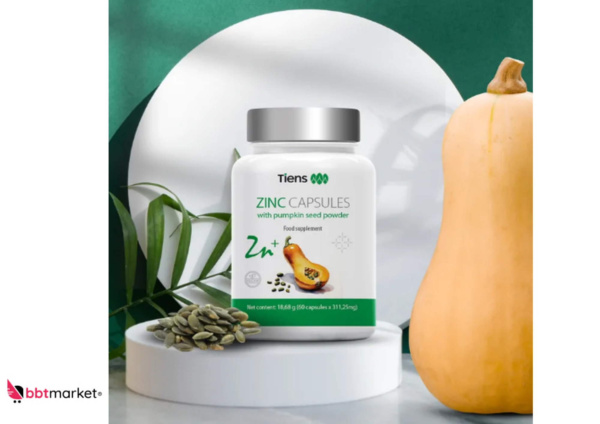 2 Stück Tiens Zink Kapseln 60 Kapseln 310 mg