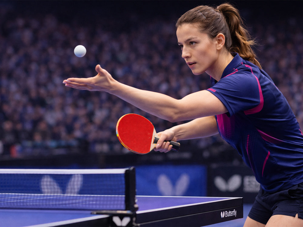 Tischtennis Set 2 Schläger 3 Bälle mit Etui Ping Pong Schläger Set Freizeit