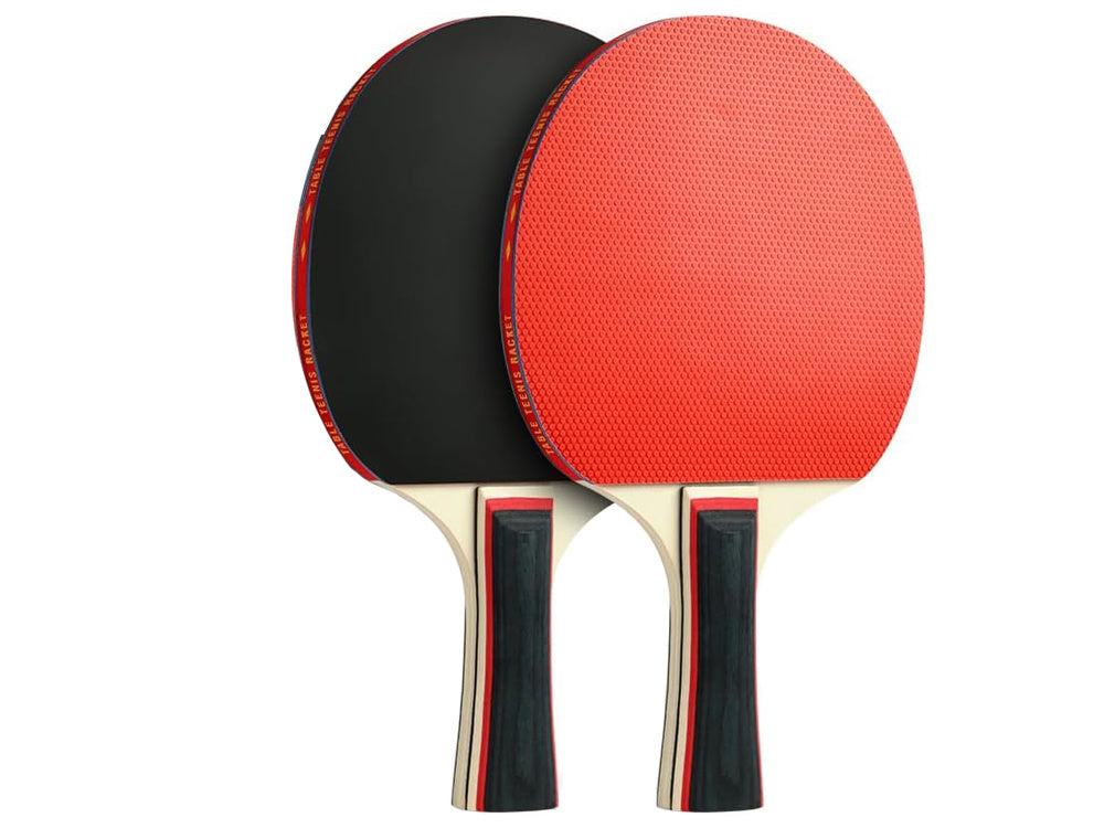 Tischtennis Set 2 Schläger 3 Bälle mit Etui Ping Pong Schläger Set Freizeit