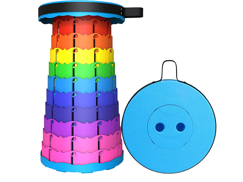 Tragbarer Klappstuhl Klapphocker Verstellbarer Höhenverstellbar Hocker Teleskop