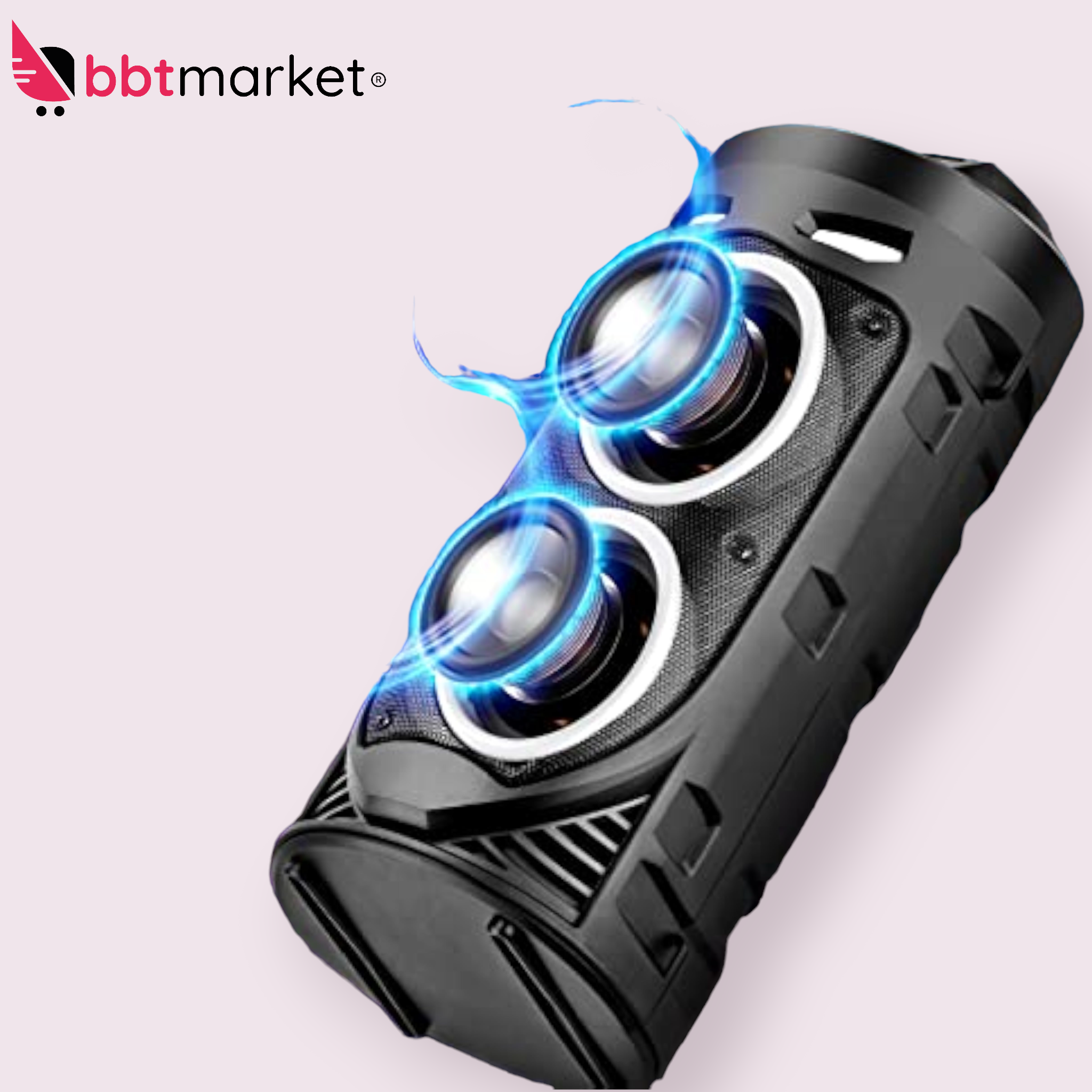 Tragbarer  Bluetooth-Lautsprecher Mobiler DJ Party Bluetooth Lautsprecher LED