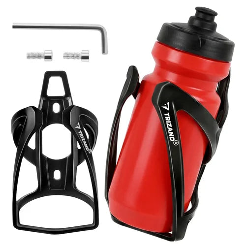 TRIZAND Fahrrad Flaschenhalter – Leichter Trinkflaschenhalter für Fahrrad & Roller mit Schrauben
