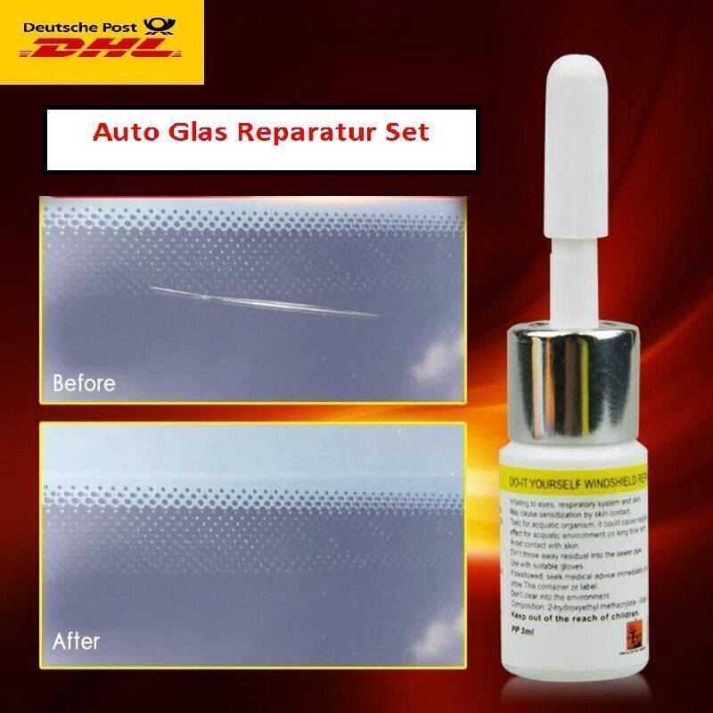 Auto KFZ Windschutzscheiben Glas Reparatur Set Steinschlag Frontscheibe DE