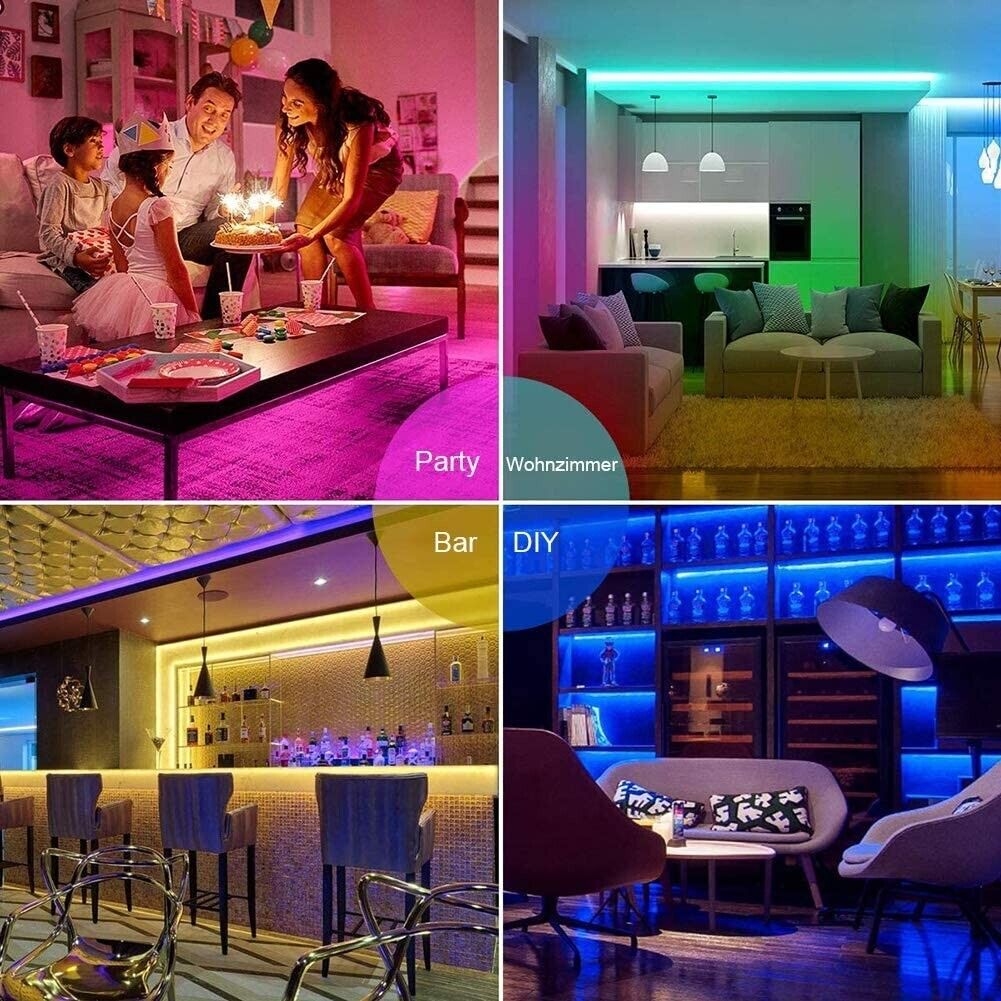 LED Stripe RGB Bar Strip Bluetooth Strip Band Light String 10m new 