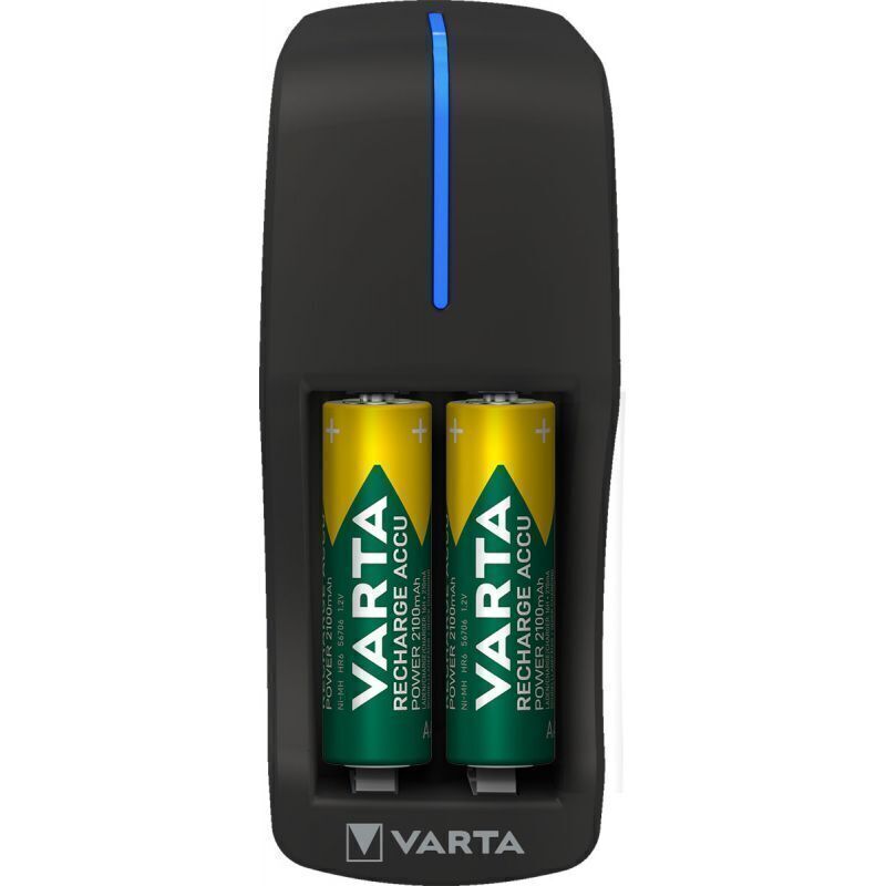 VARTA 2X4X AA/AAA Rechargeable Batteries with Plug Charger 2100mAh NEW