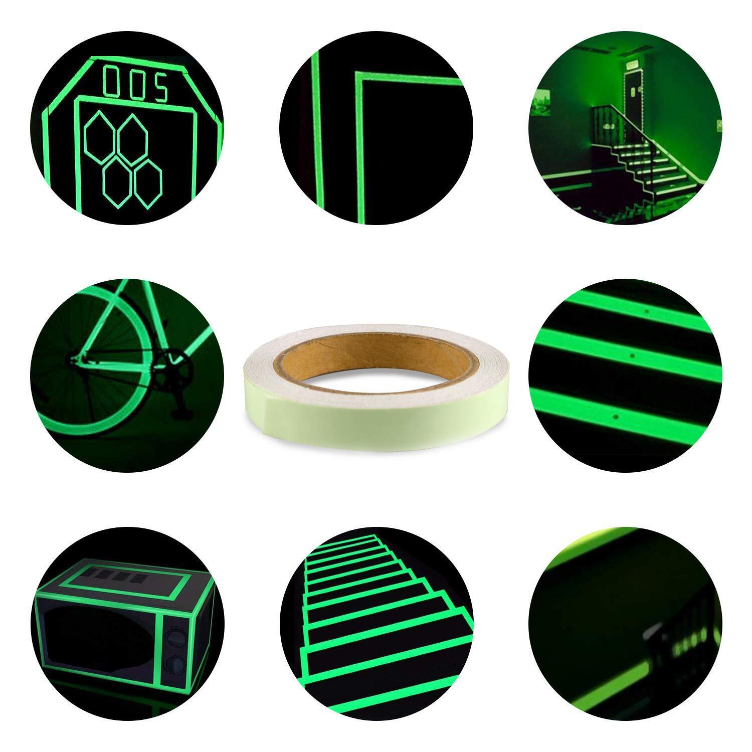 Fluoreszierendes Klebeband 5 m – Selbstleuchtendes Leuchtband Grün 2 cm für Sicherheit & Dekoration