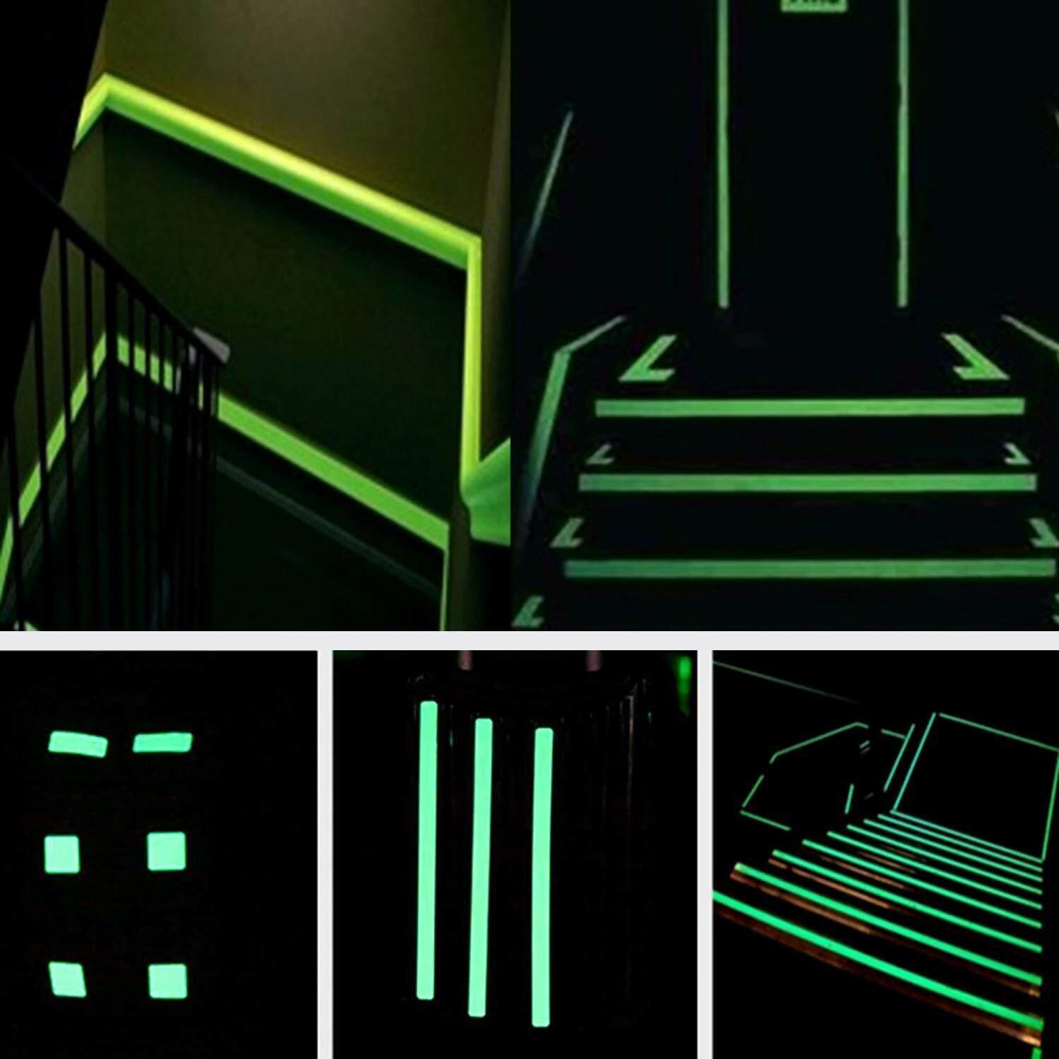 Fluoreszierendes Klebeband 5 m – Selbstleuchtendes Leuchtband Grün 2 cm für Sicherheit & Dekoration