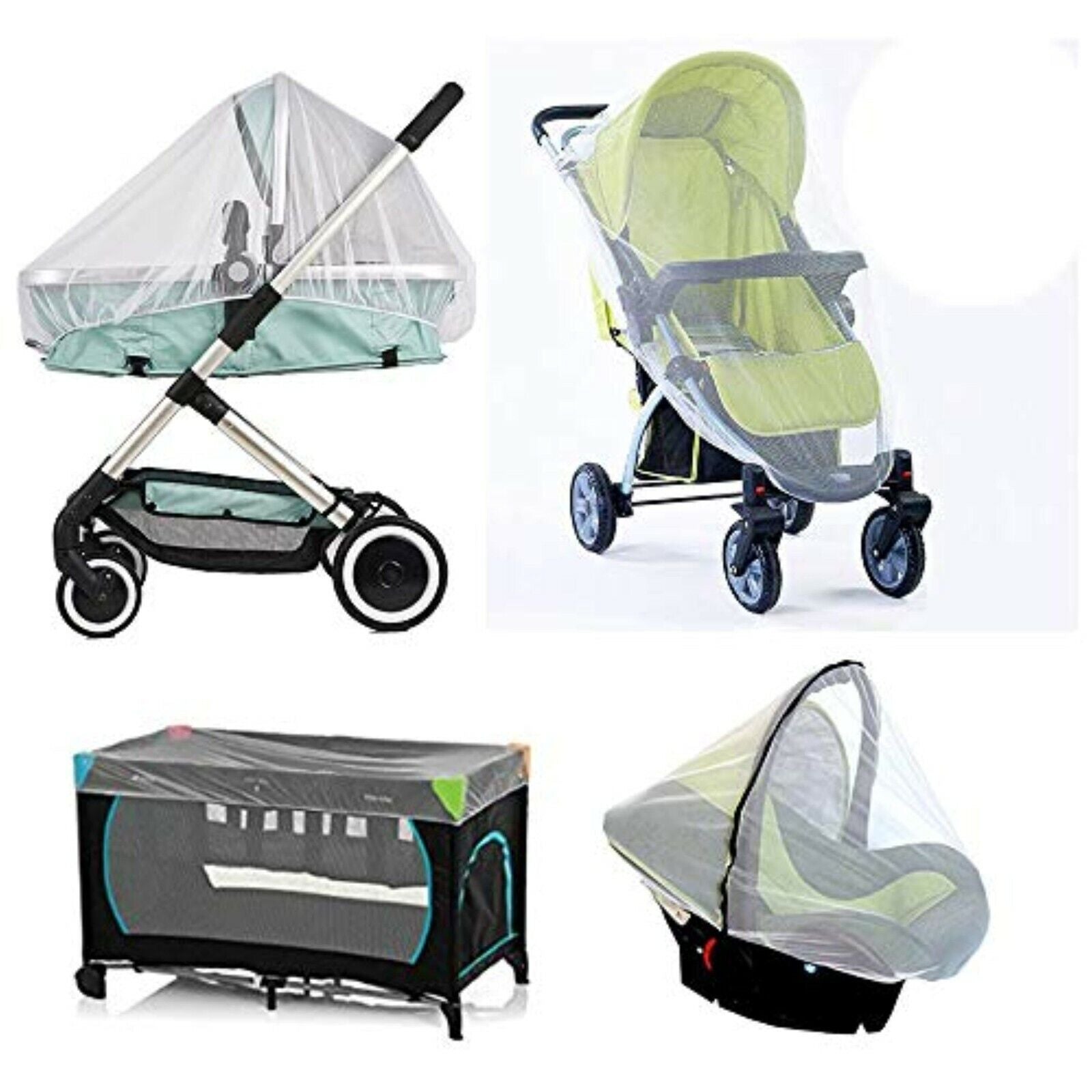 Insect protection, universal mosquito net for stroller, car seat, buggy, baby bath, new 