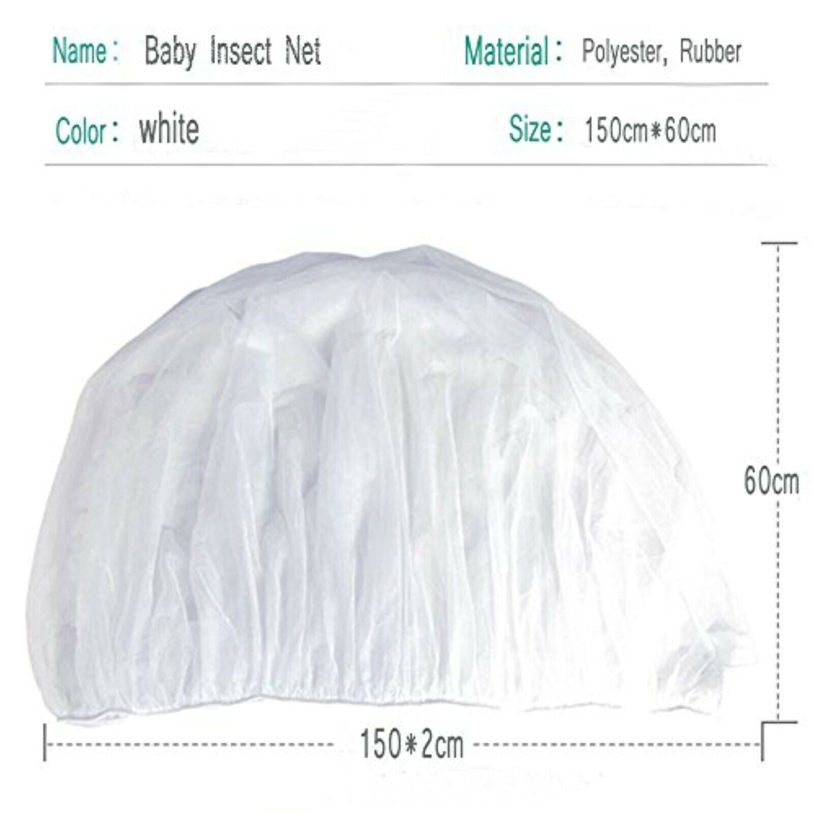 Insect protection, universal mosquito net for stroller, car seat, buggy, baby bath, new 
