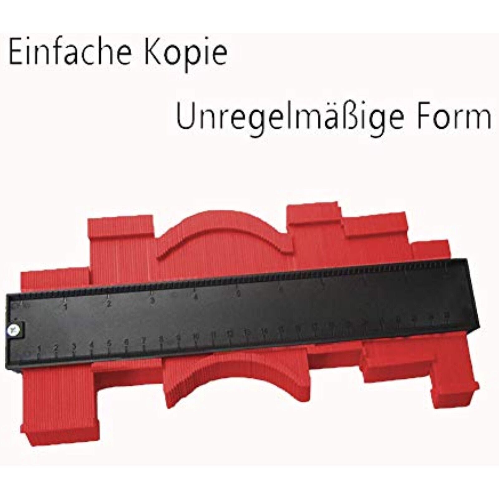 2x KONTUR KONTURENLEHRE 250mm&130mm MESSGERÄT KONTURMESSGERÄT ECKEN LAMINAT neu