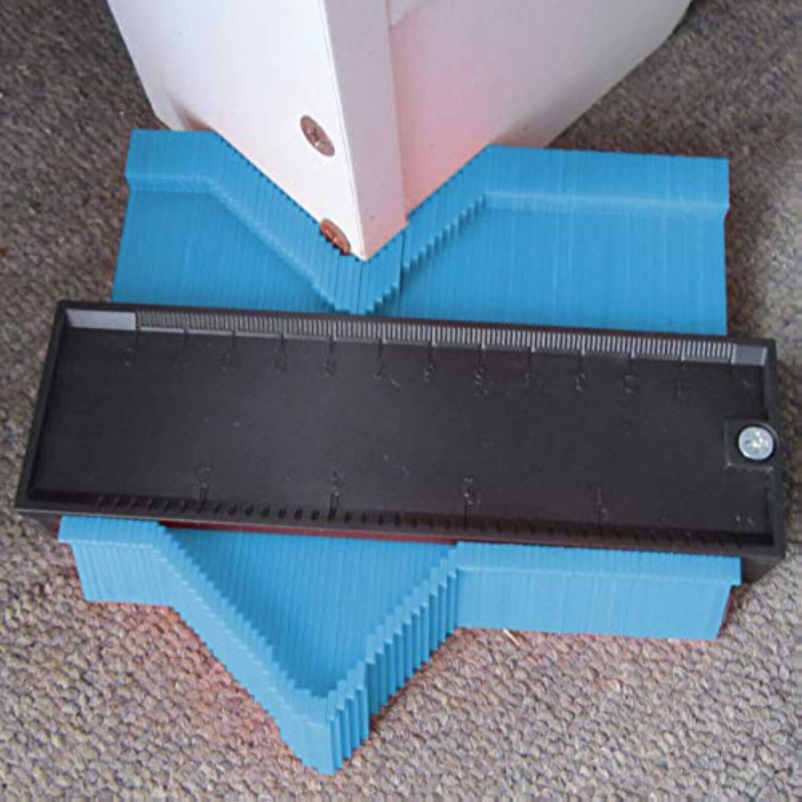 2x KONTUR KONTURENLEHRE 250mm&130mm MESSGERÄT KONTURMESSGERÄT ECKEN LAMINAT neu