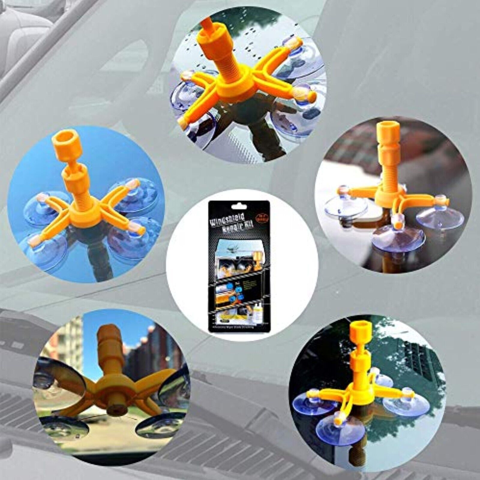 Car Windshield Glass Repair Kit Stone Chip Windscreen DE