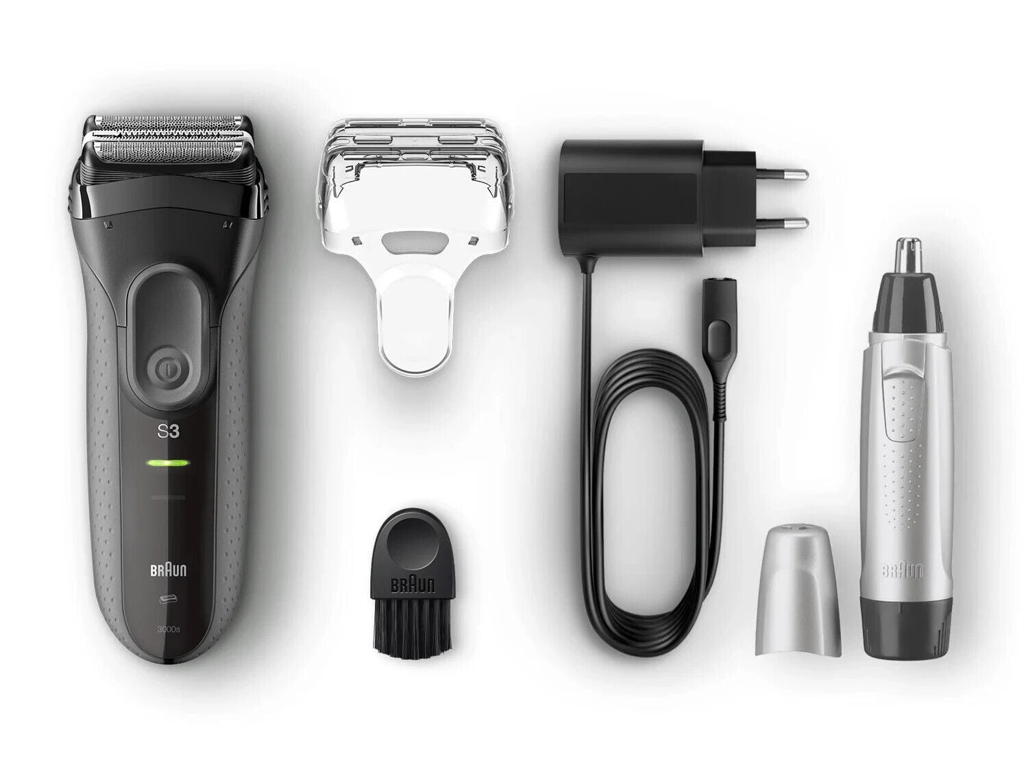 BRAUN Series 3 ProSkin 3000s Elektrorasierer, Trockenrasierer, Schwarz NEU
