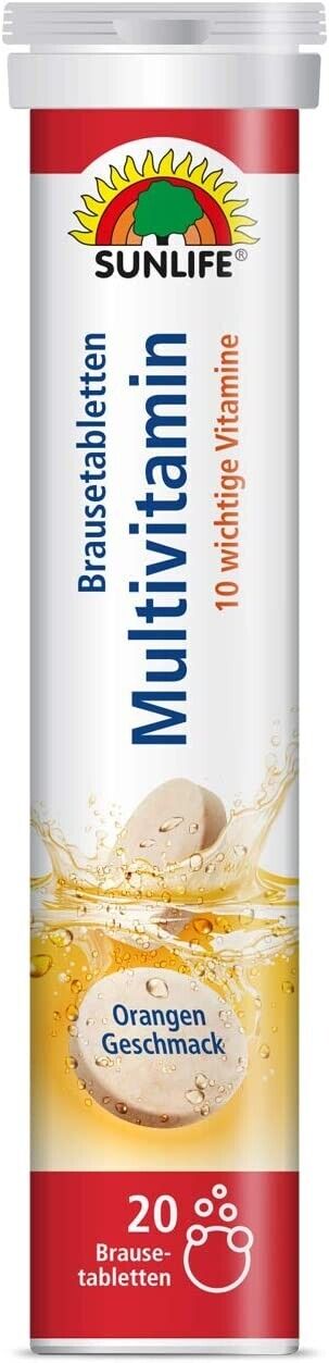 Sunlife Multivitamin Effervescent Tablets 3x20 Pieces 3-Pack Megapack 