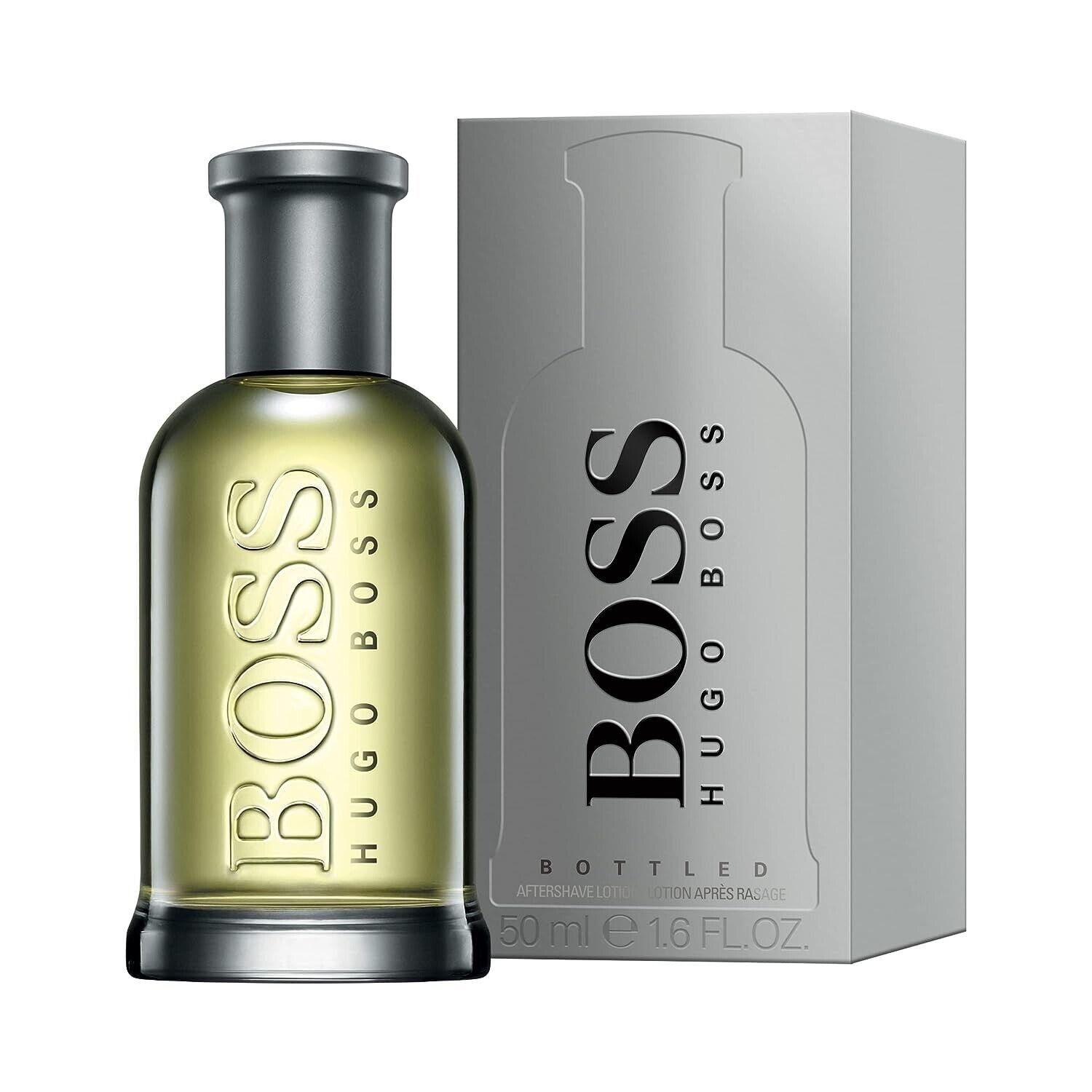 BOSS BOTTLED After-Shave orientalsch-holziger Herenduft mit Zimt 50ml (1er Pack)
