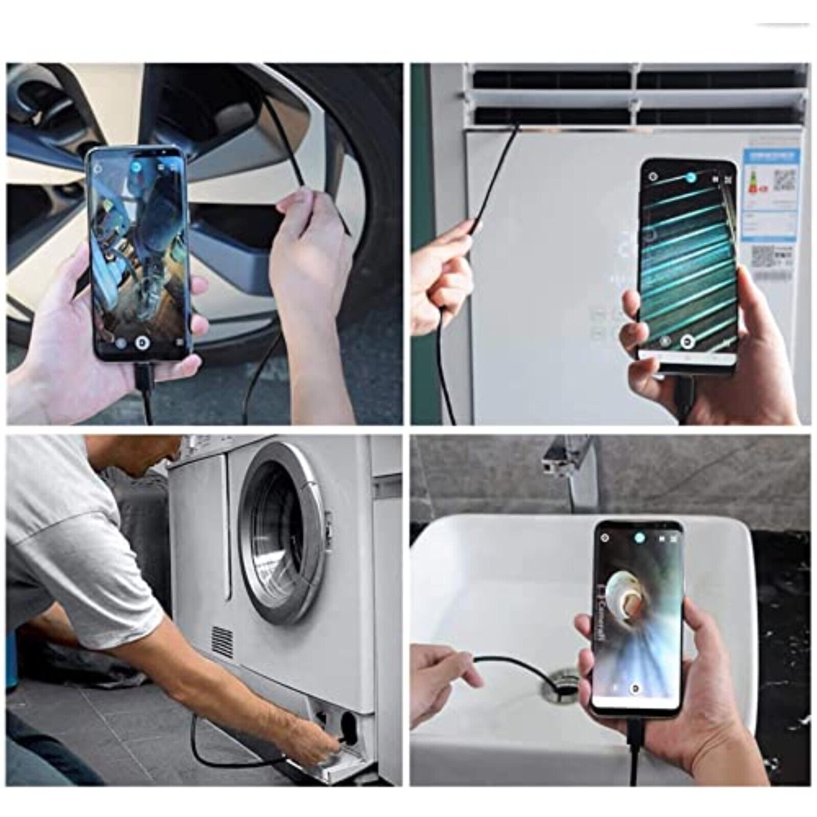 1M USB LED Endoscope Waterproof Endoscope Inspection Camera For Android PC NEW 