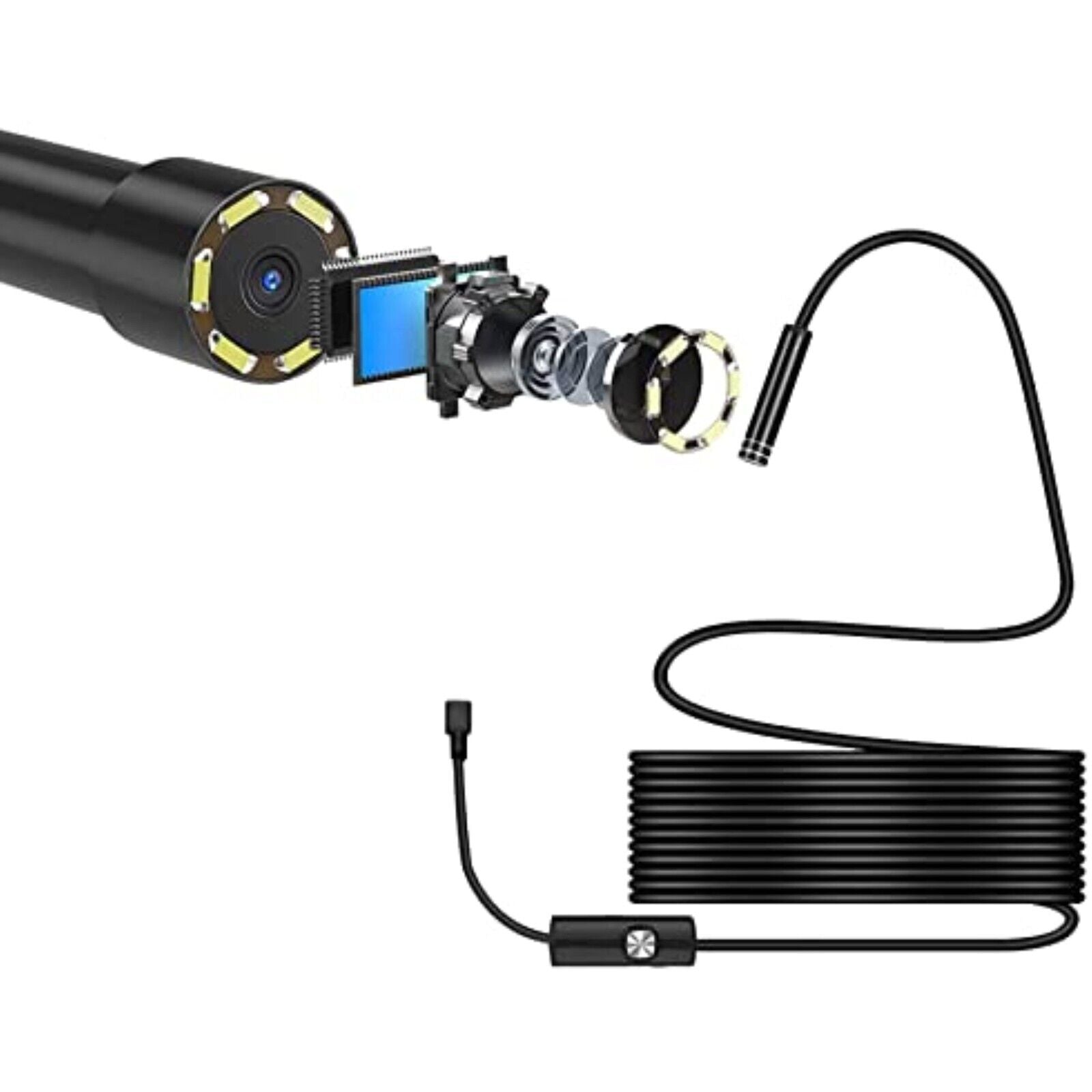 1M USB LED Endoscope Waterproof Endoscope Inspection Camera For Android PC NEW 