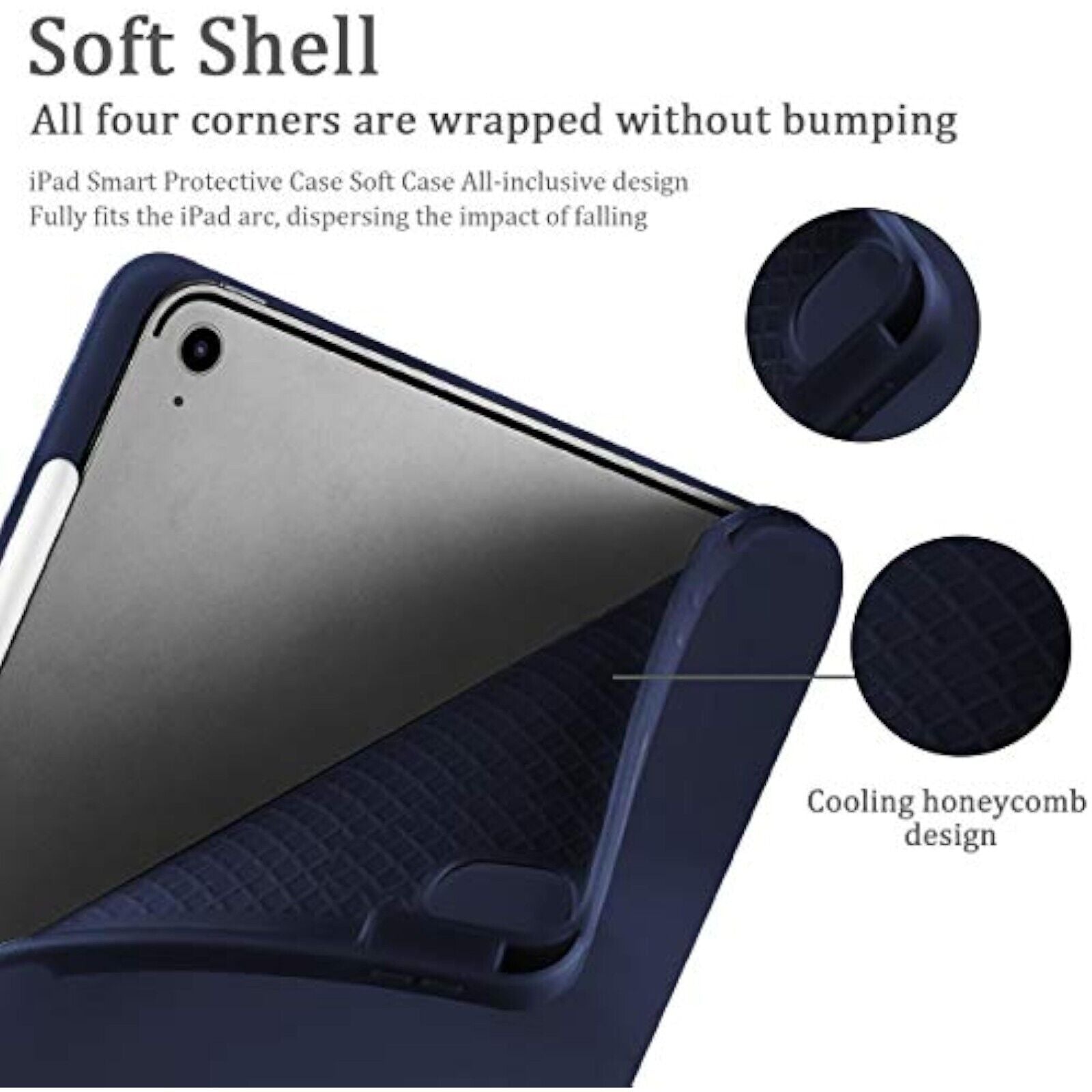 DE Protective Case For iPad 10.9 2020 Full Body Protection Rugged Shockproof iPad Air 4 