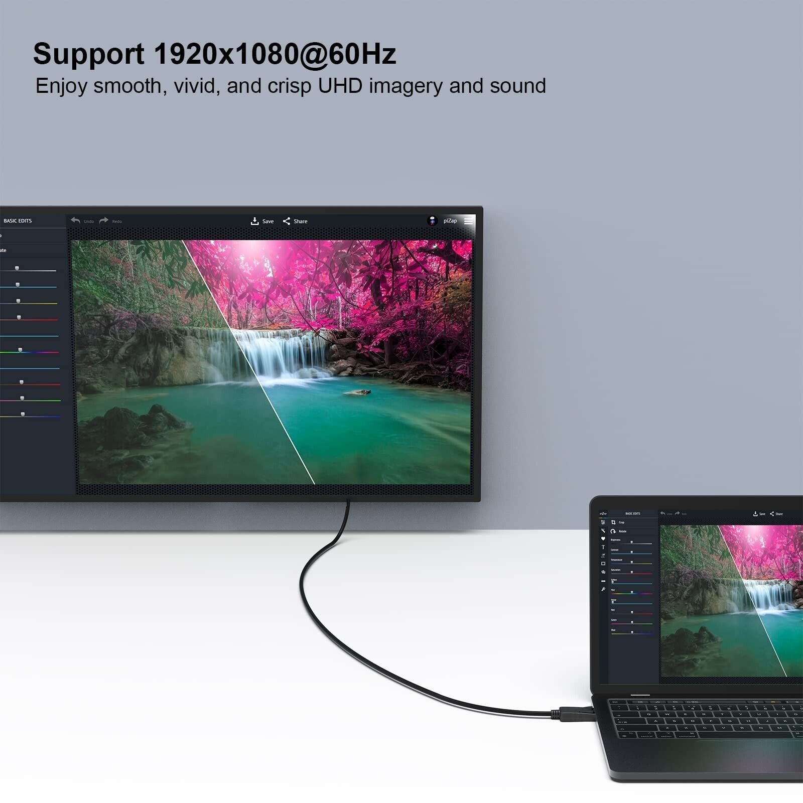 DisplayPort DP to HDMI adapter cable HDMI converter high speed connection cable 