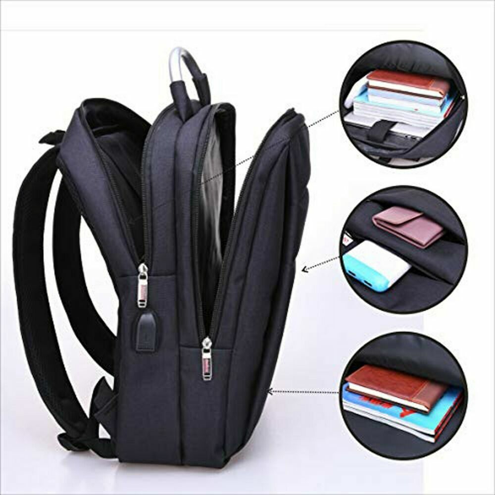 Backpack Sport Work Leisure School Backpack Women Men Black Waterproof