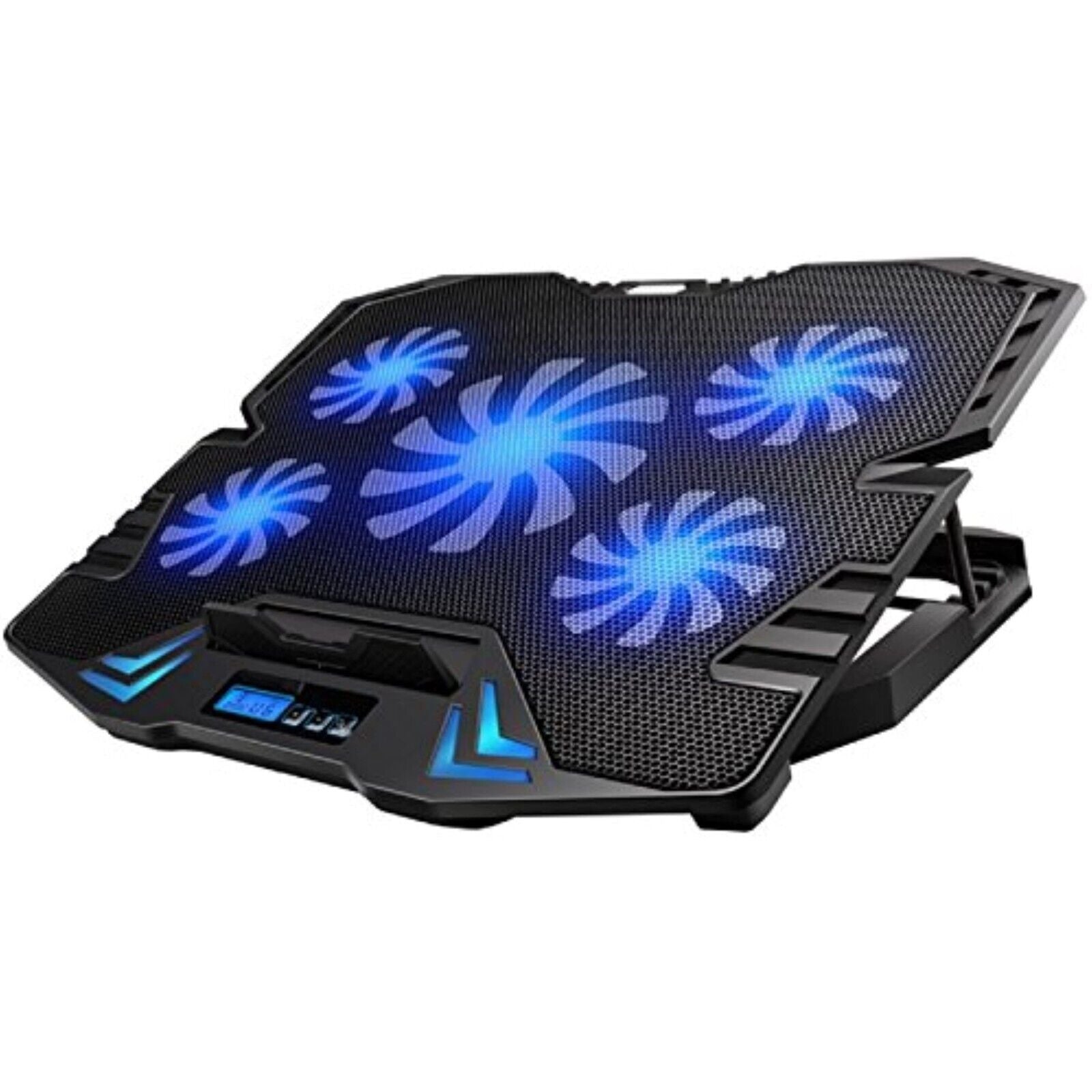EW1259 NOTEBOOK LAPTOP COOLER COOLING PAD STAND BLUE LED FAN For 12-17 inch 