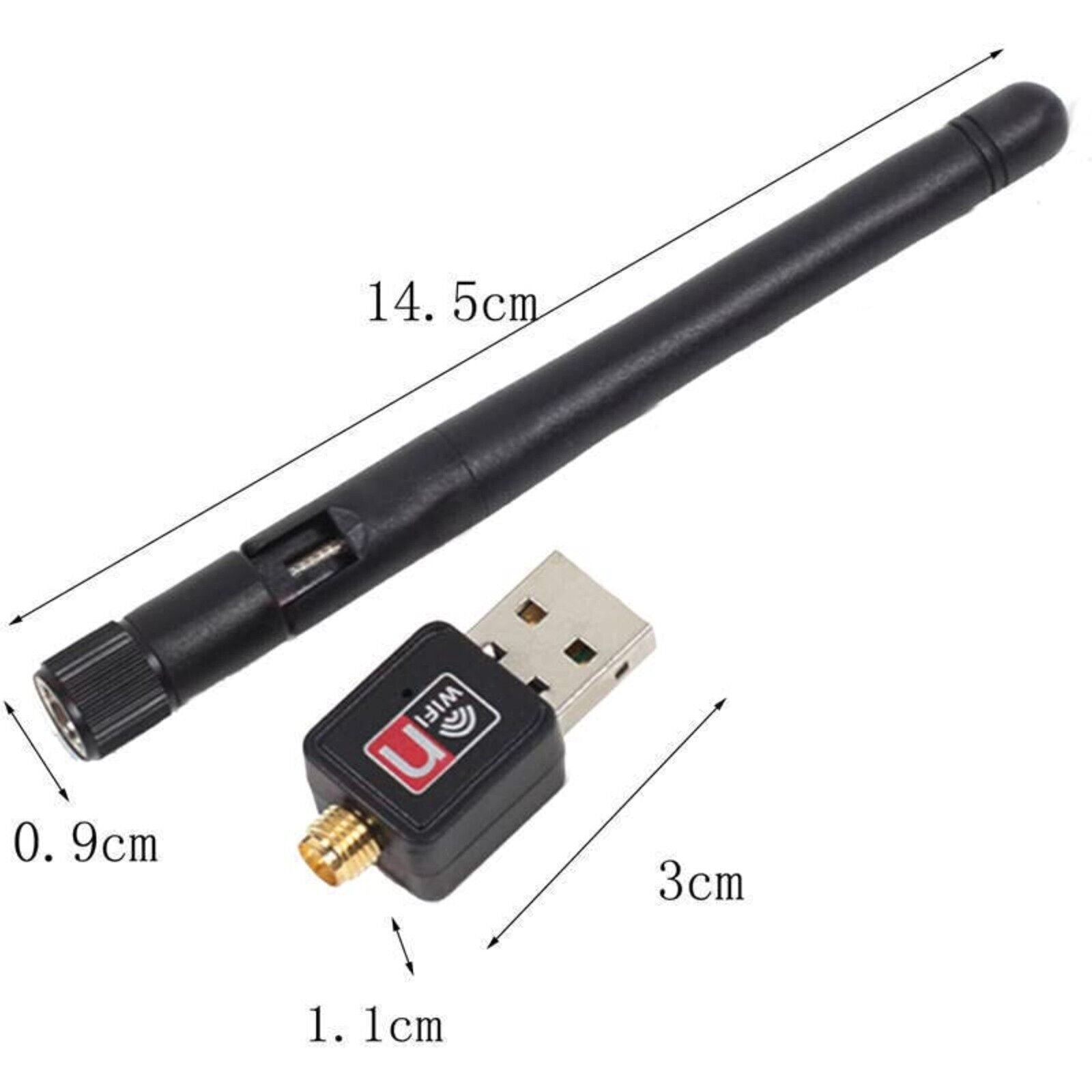 Mini WiFi Wireless Stick  Adapter WLAN 150Mbit 2dBi Drahtlos Dongle USB 2.0 NEU