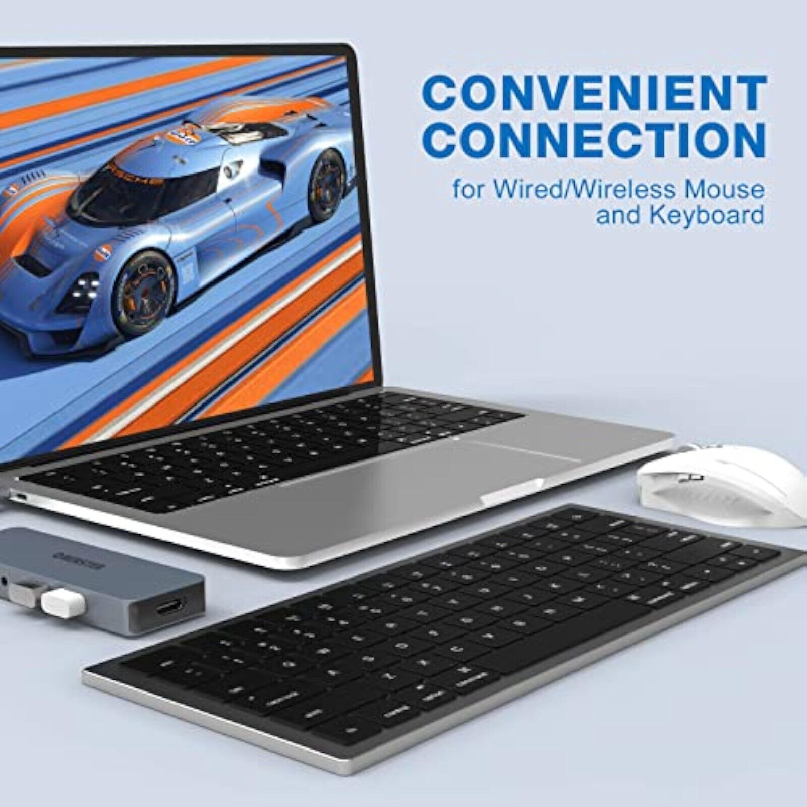 USB C Hub 10 in 1 Typ C Multiport Adapter Dockingstation für MacBook Pro/Air DE
