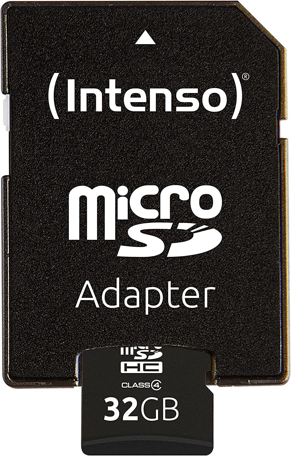 Intenso microSDHC 32GB Class 4 Speicherkarte inkl. SD-Adapter, schwarz