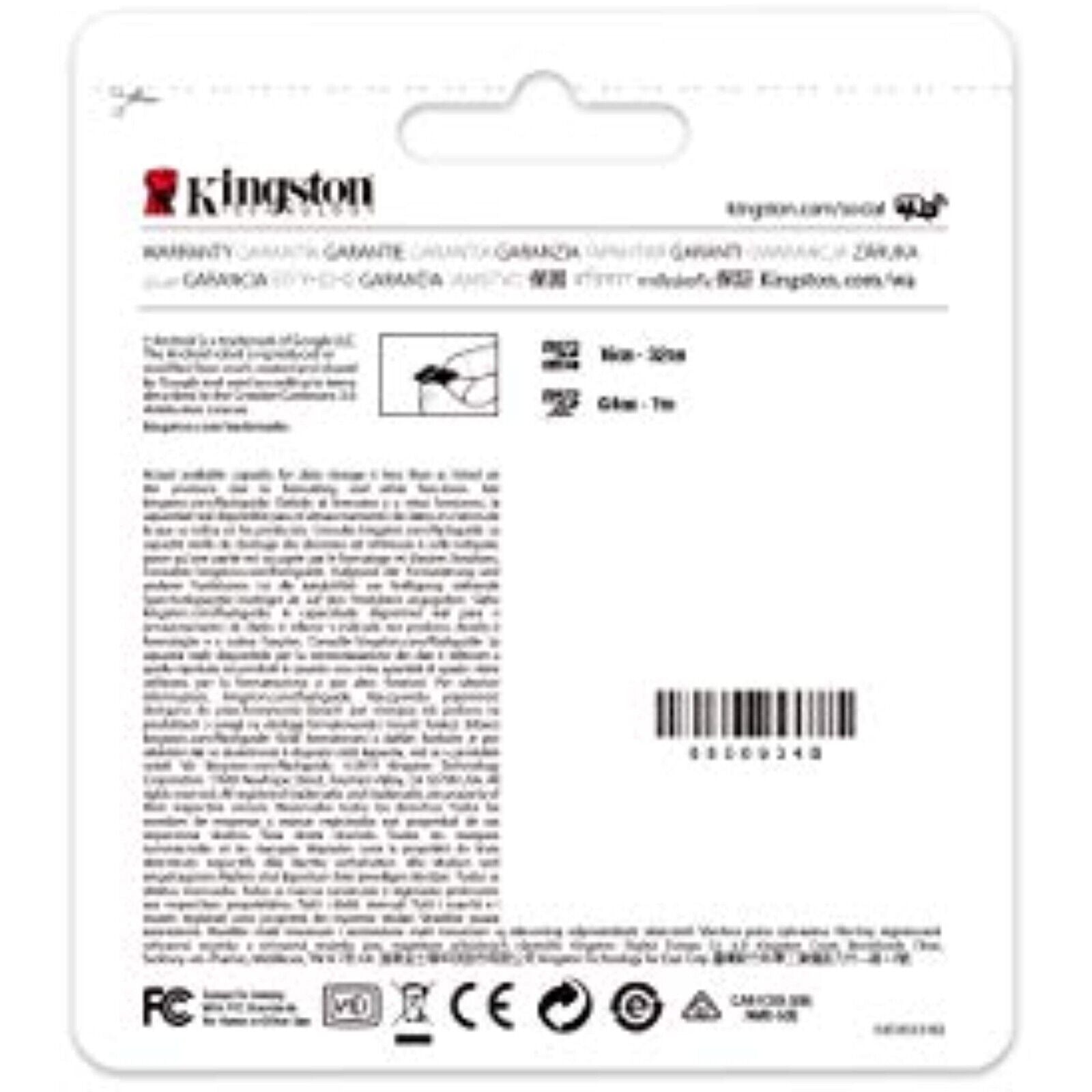 Original Kingston MikroSD Karte Speicherkarte microSD Karte SDKarte+Adapter128GB