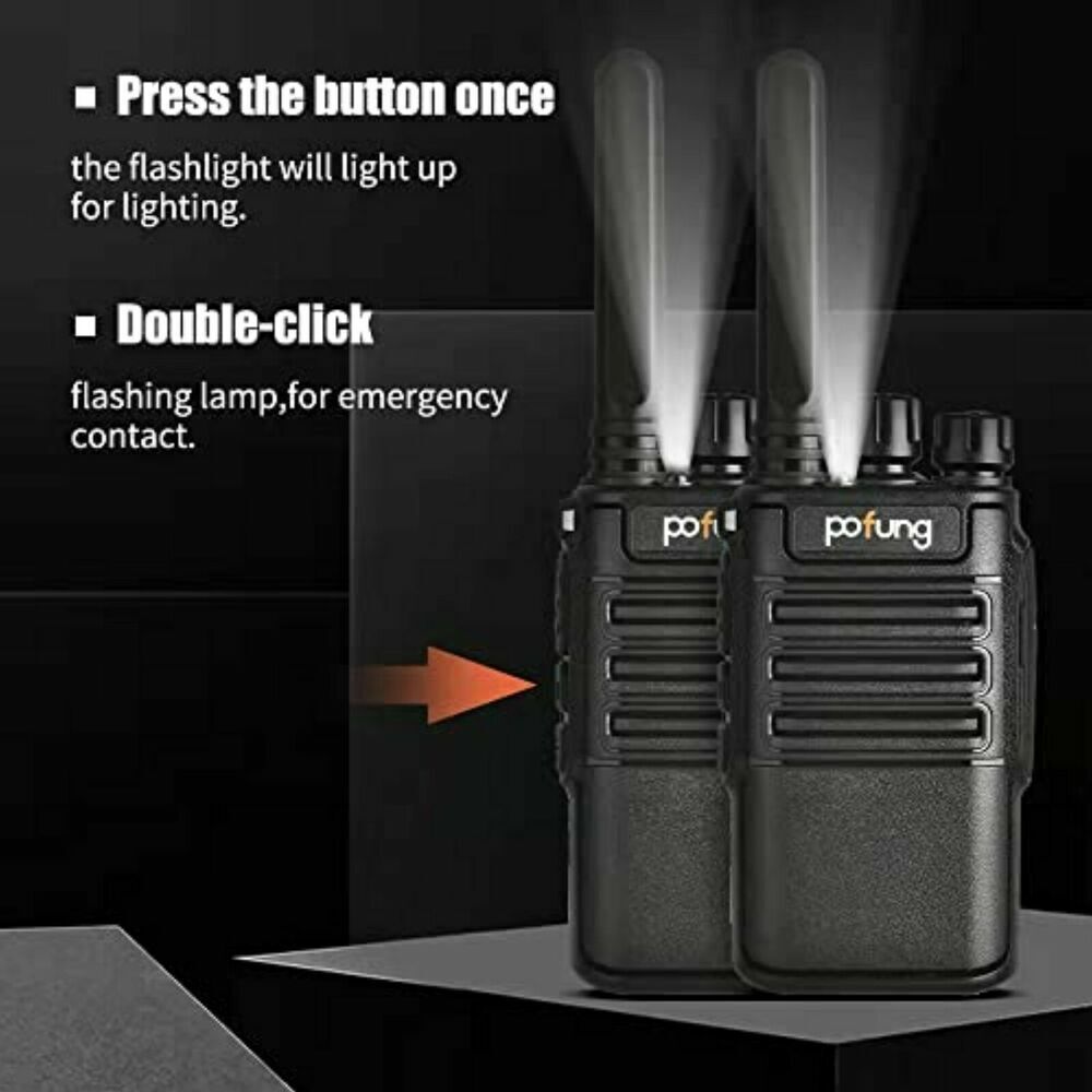 Radio set, walkie talkie (10km) Pofung 88E/888S PMR446 with LED 