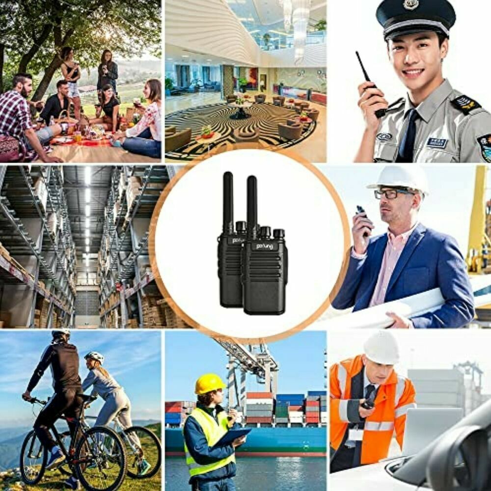 Radio set, walkie talkie (10km) Pofung 88E/888S PMR446 with LED 