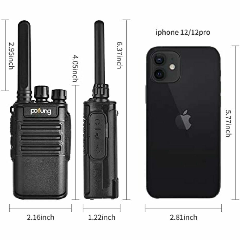 Radio set, walkie talkie (10km) Pofung 88E/888S PMR446 with LED 