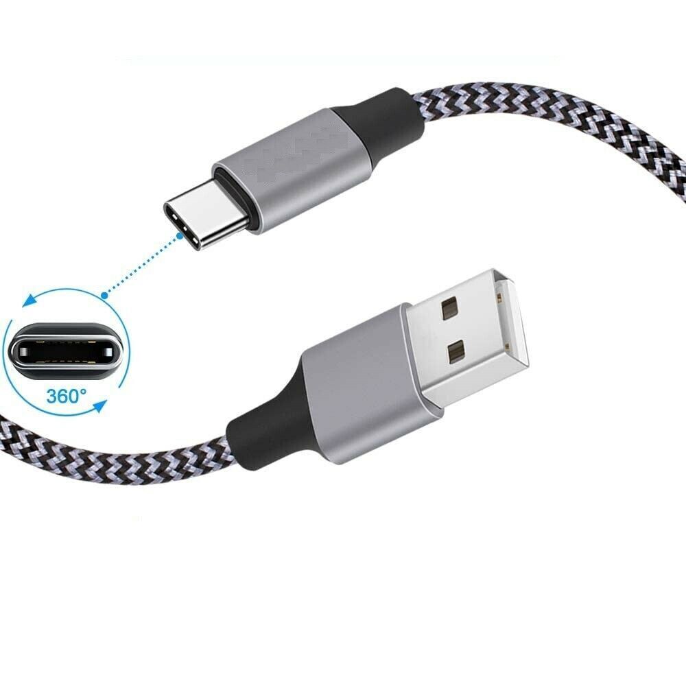 TOPK USB C Kabel [2 Stück 2 m] Typ C Ladekabel Nylon Sync Datenkabel Kompatibel