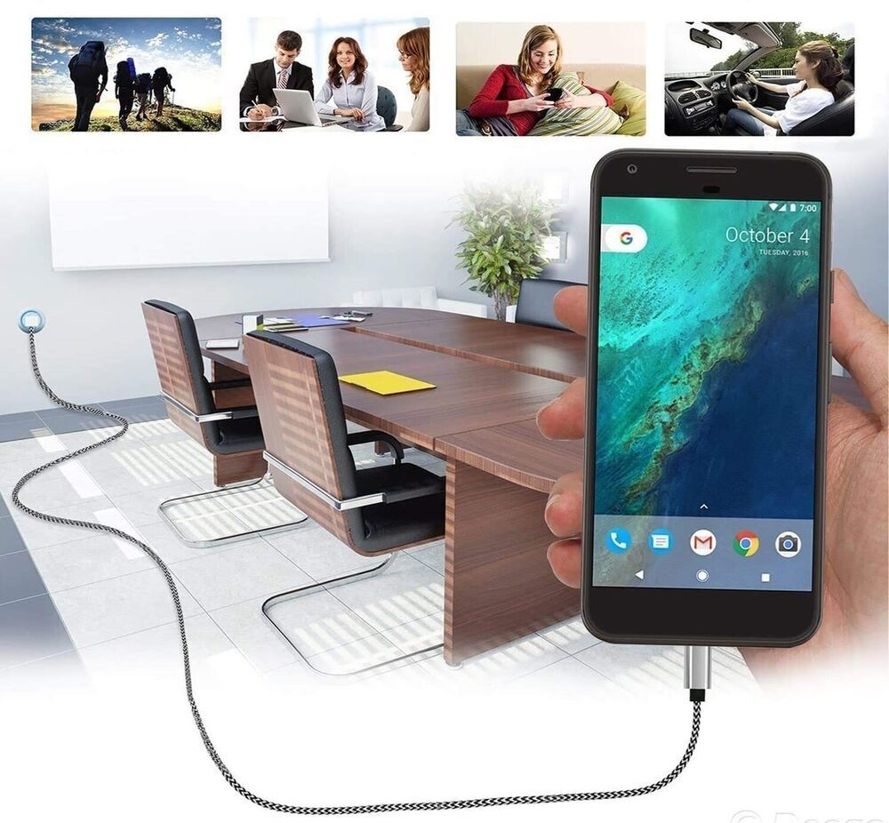 TOPK USB C Kabel [2 Stück 2 m] Typ C Ladekabel Nylon Sync Datenkabel Kompatibel