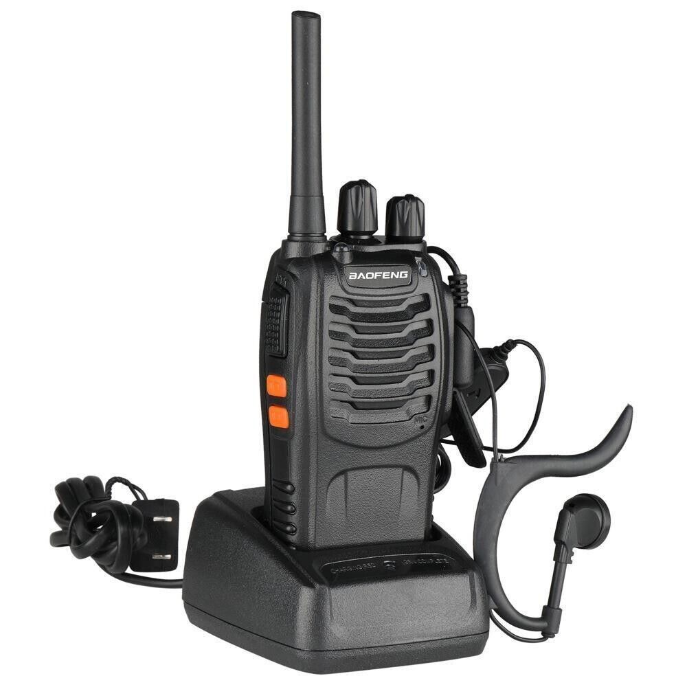Walkie Talkie, 2er-Pack Wiederaufladbares 16 Kanälen,UHF, 446MHz Lizenzfrei