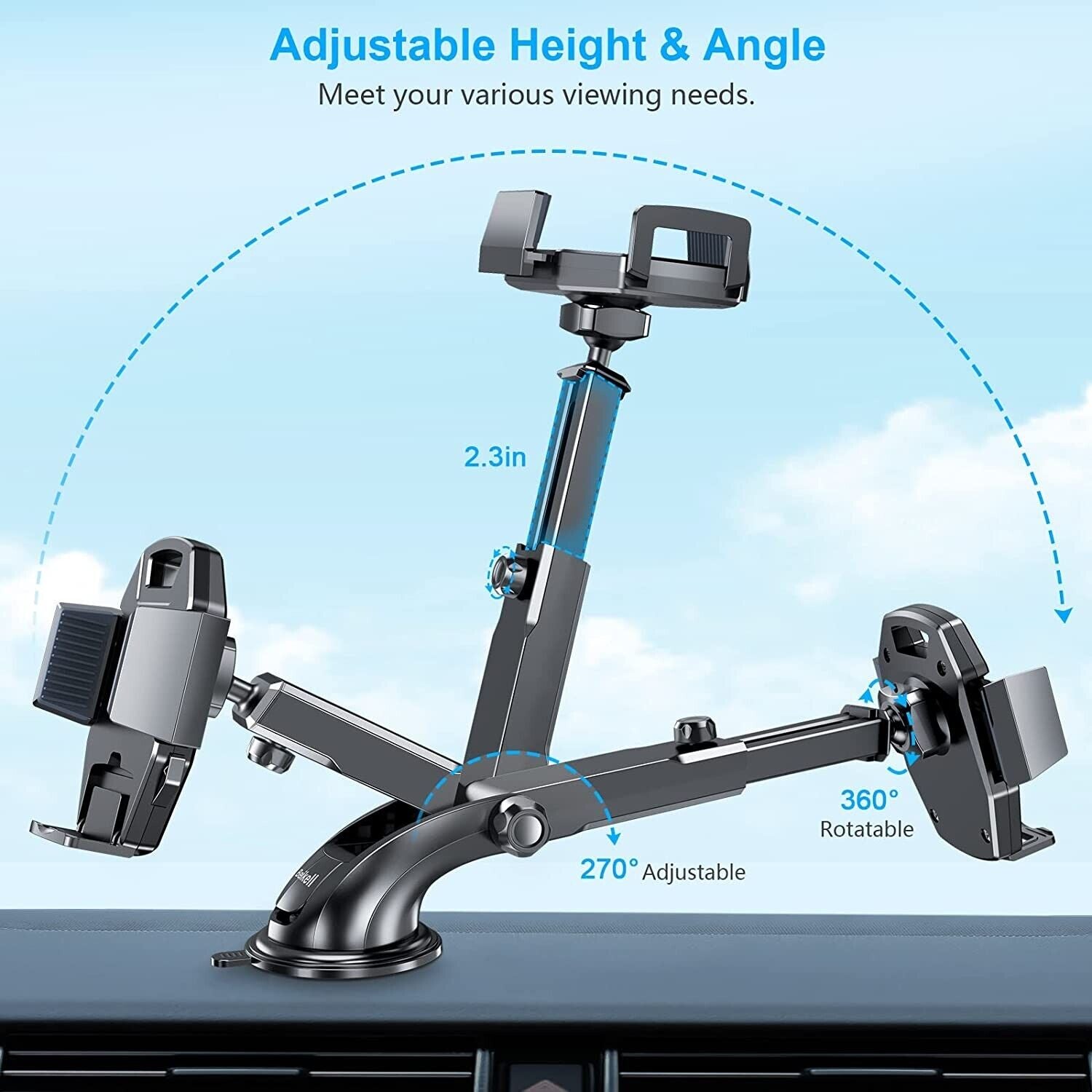 Handyhalterung Auto Handyhalter fürs Auto KFZ, Handy Halterung, Amaturenbrett
