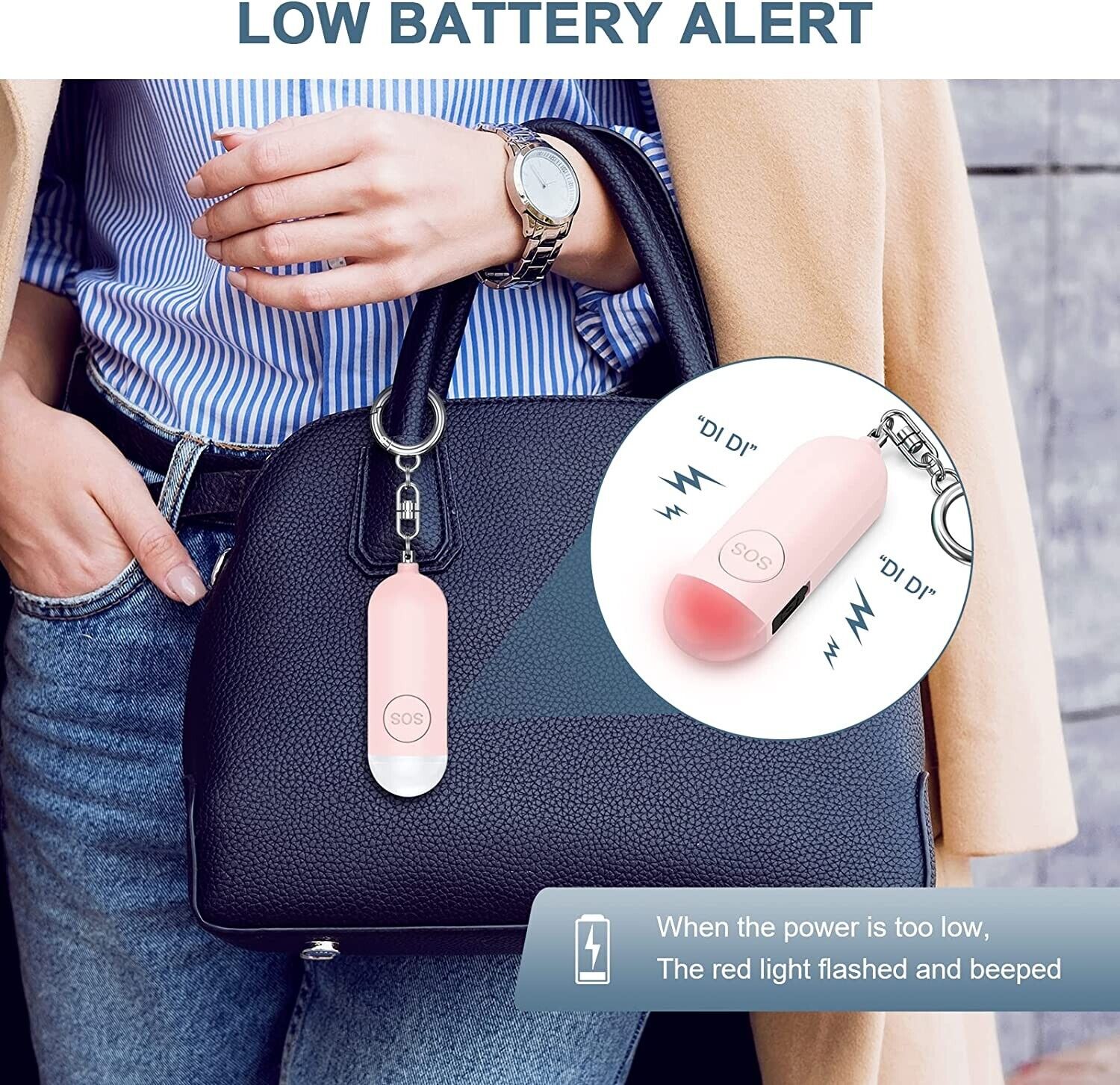 Upgrade Persönlicher Alarm Taschenalarm, Ankilo Taschenalarm Schlüsselanhänger