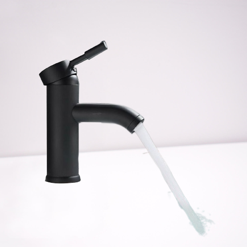 Wash basin faucet bathroom faucet wash basin single lever mixer tap-black-NEW