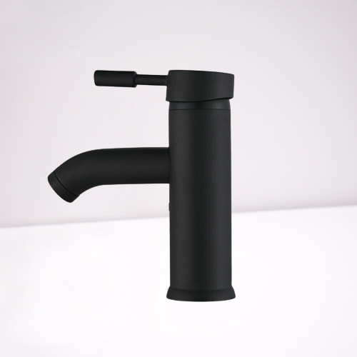 Wash basin faucet bathroom faucet wash basin single lever mixer tap-black-NEW