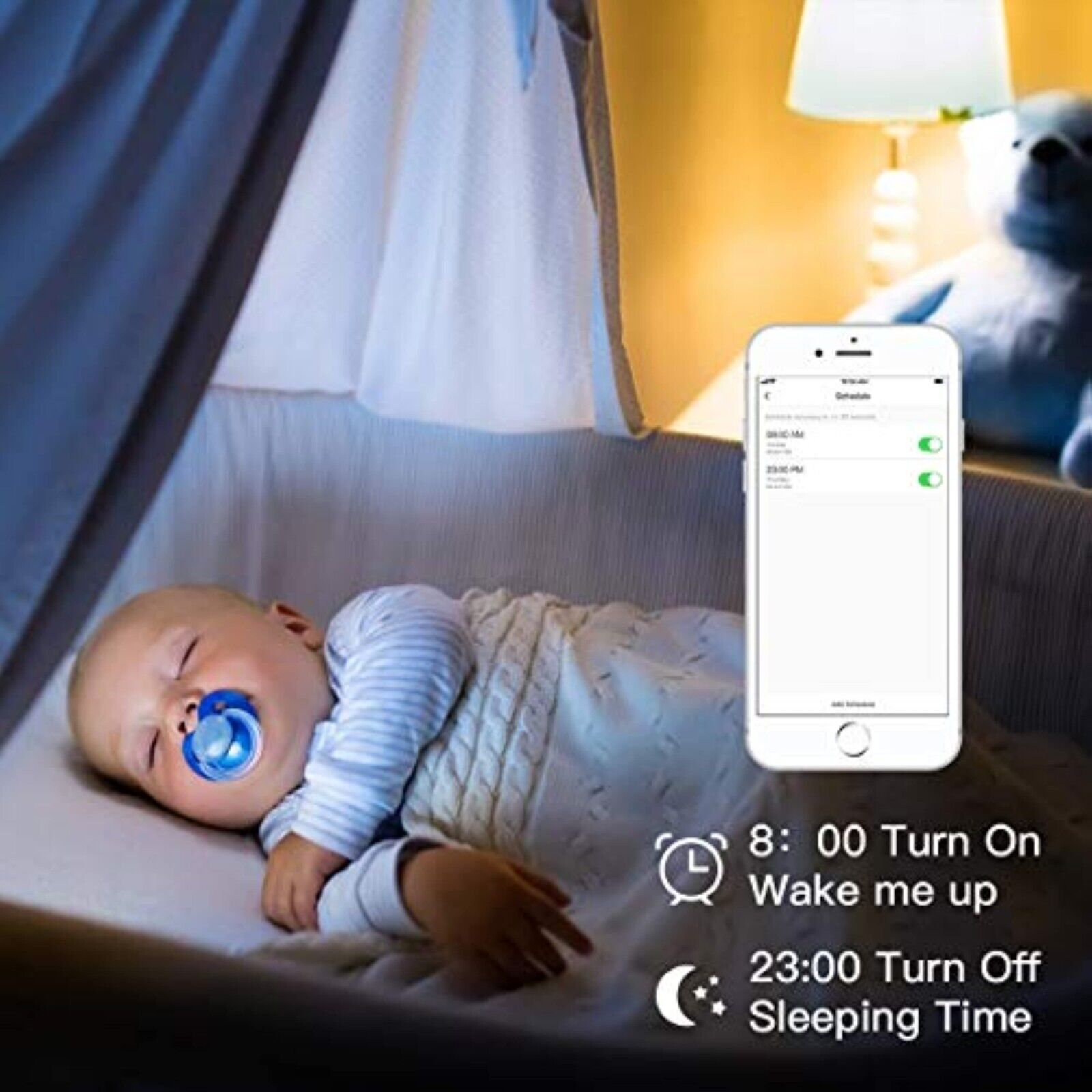 2 Stück x WLAN LED-Lampe E27 9W Birne Dimmbar App-Steuerung für Alexa Google