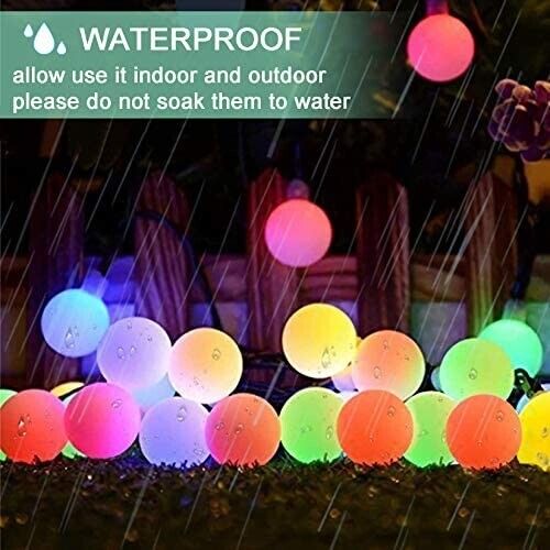 Batteriebetriebene LED-Lichterkette (5m, 50 LEDs, Warmweiß) – Wasserdicht, Biegbar, Für Garten & Deko