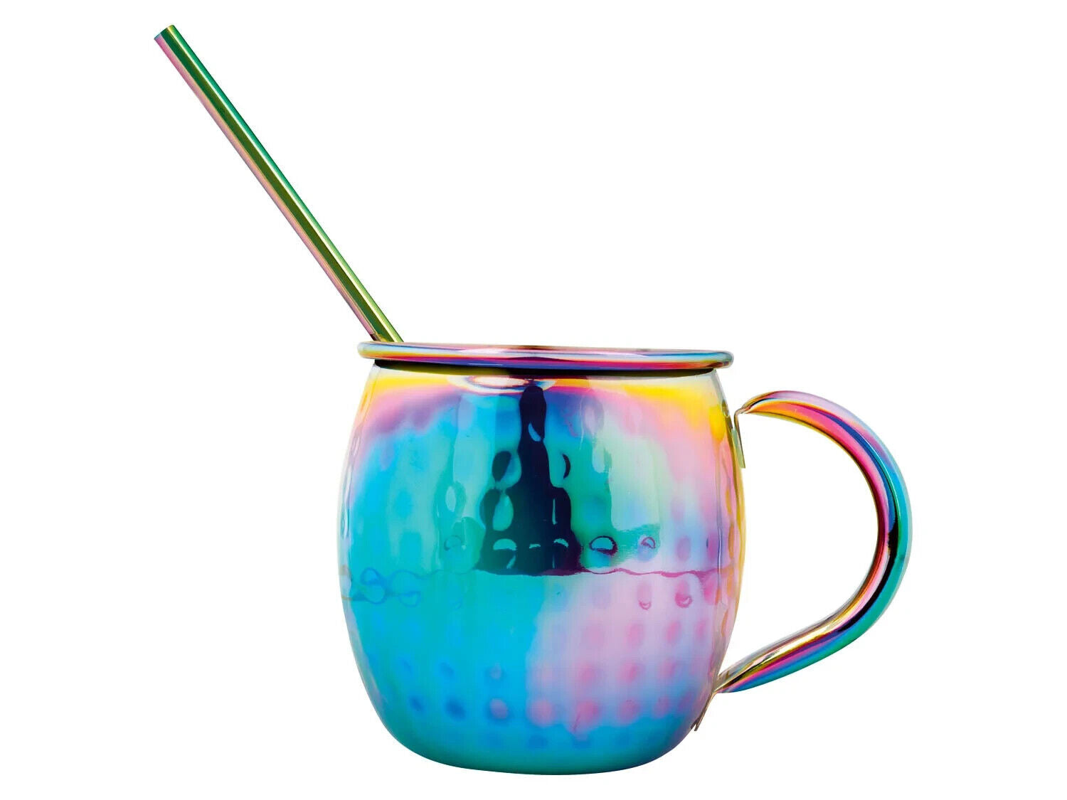 Mug set, 4-piece handle drinks classic made of stainless steel mug 