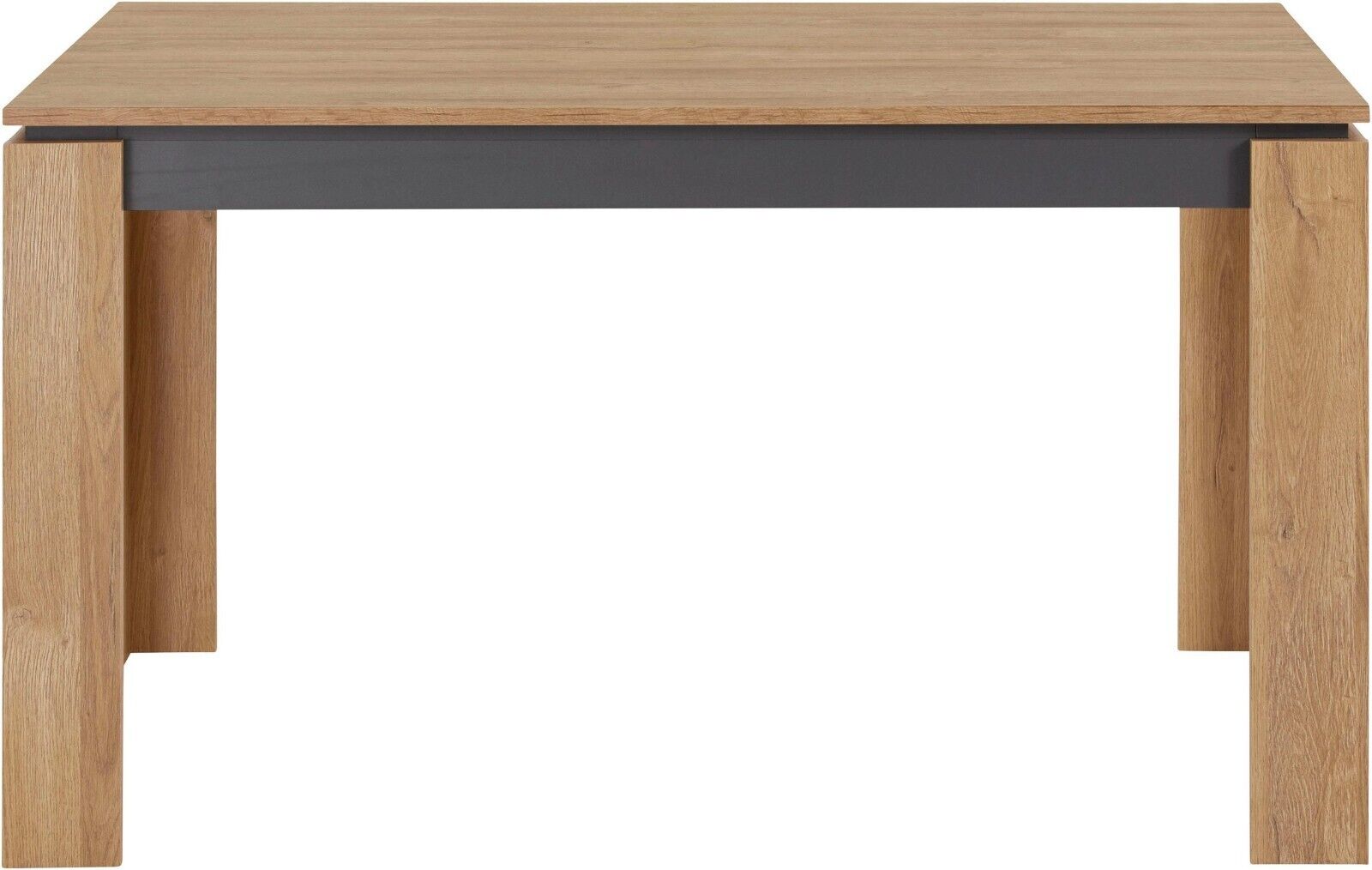 KATRIN DINING TABLE, width 140 cm. Old oak/anthracite, NEW &amp; OVP 
