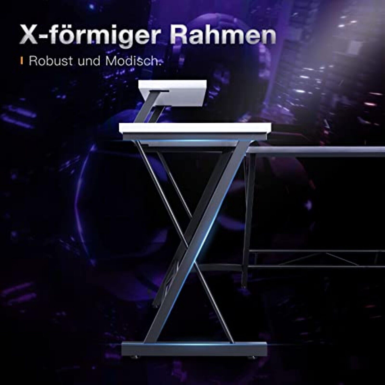 Gaming Table 127x127cm Gaming Desk Gamer Computer Table Ergonomic PC V 
