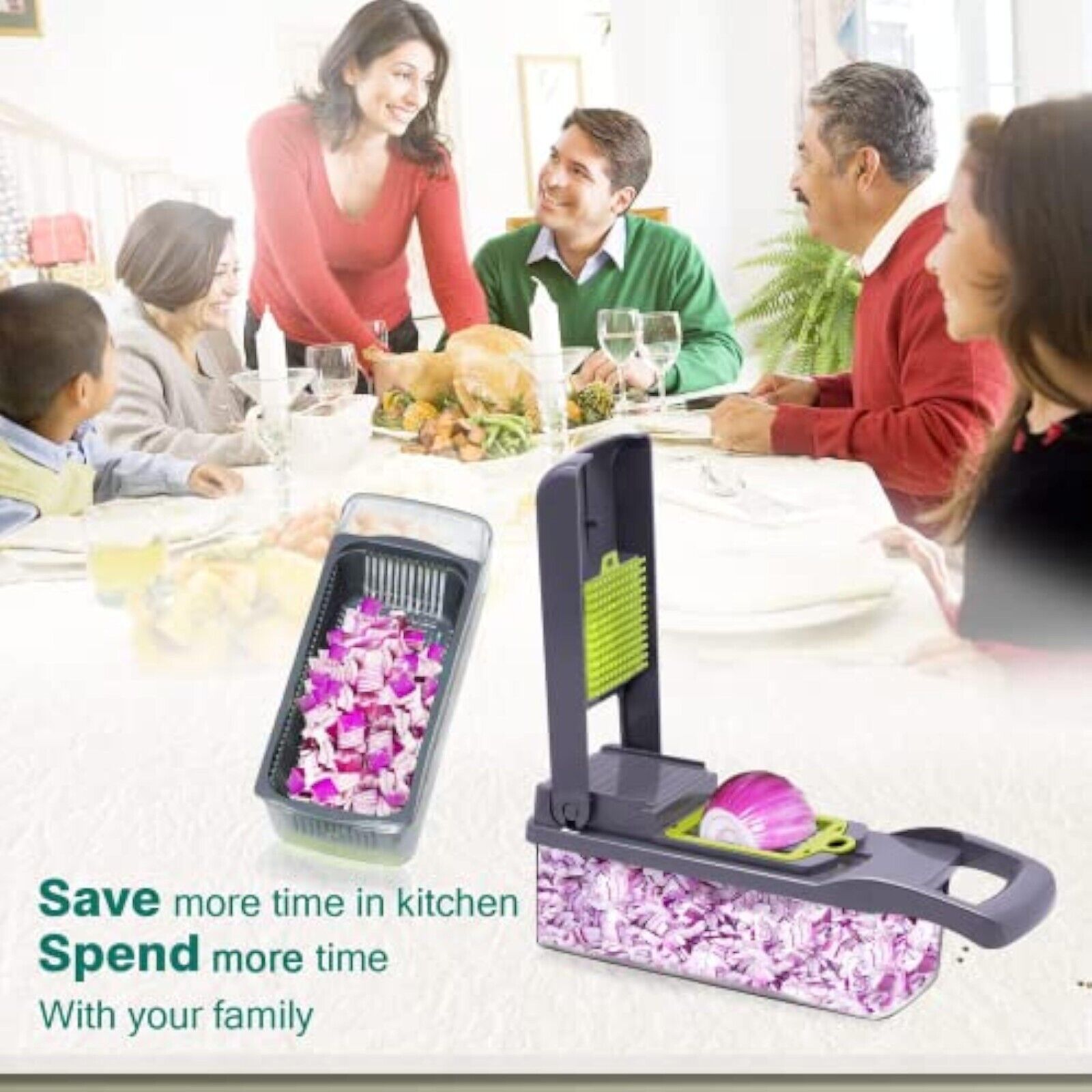 Vegetable cutter Vegetable Chopper Dicer Vegetable slicer 7in1 multifunctional cutter 