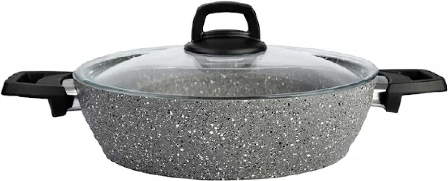 KARACA Gris Bio Granit 7-teiliges, Topfset/Pfannensets, Antihaftbeschichtung NEU
