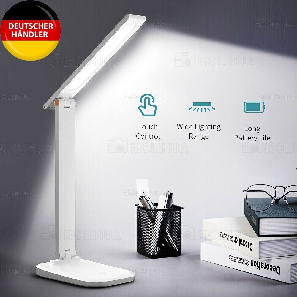 LED desk lamp table lamp dimmable reading lamp office light 7W USB 3 colors DE