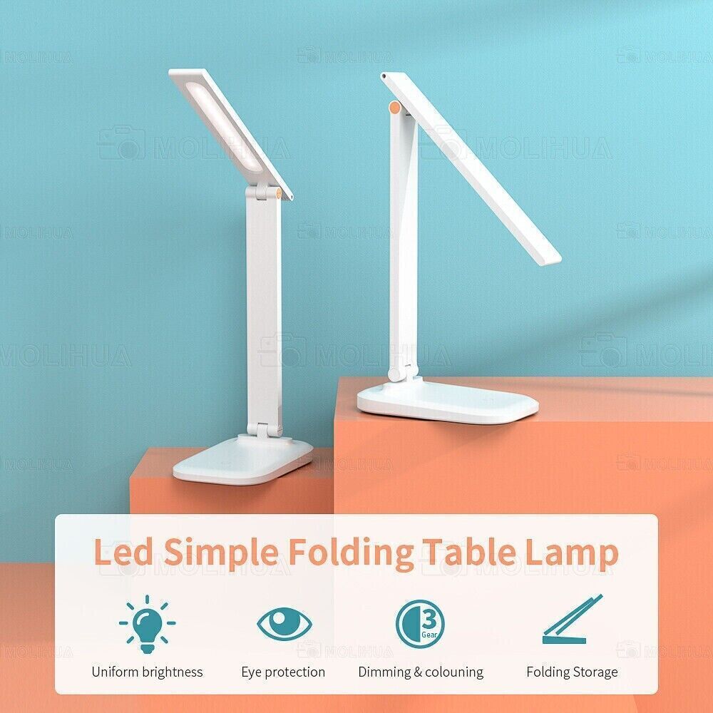 LED desk lamp table lamp dimmable reading lamp office light 7W USB 3 colors DE