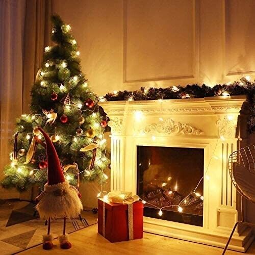 Christmas lights stars fairy lights curtain lights inside stripes 